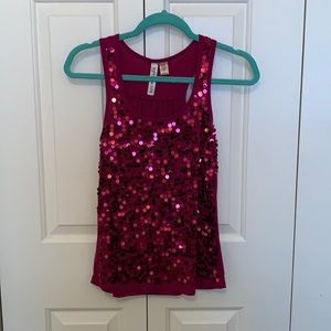 Sequin tank top